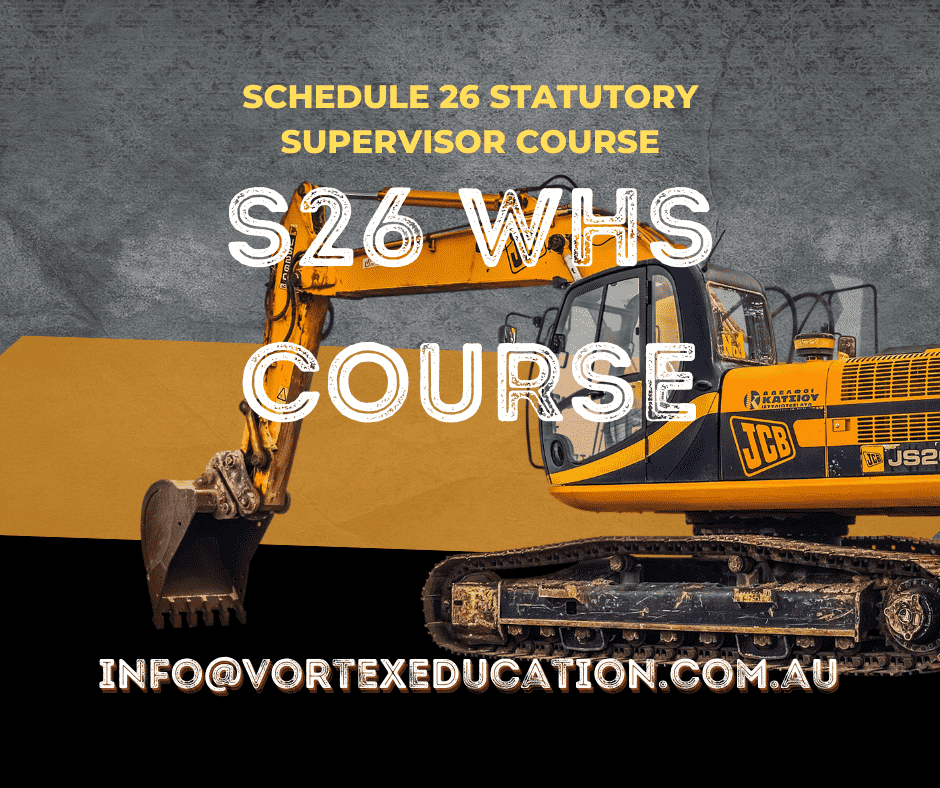 Schedule 26 Statutory Supervisor Course Schedule 26 training Perth